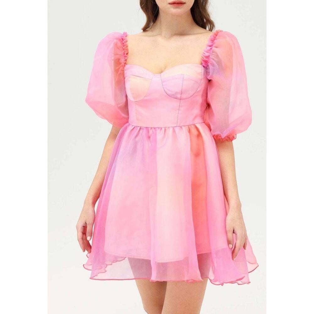 CIDER Heart On Fire Tulle Mini Dress in Size XL New with Tag